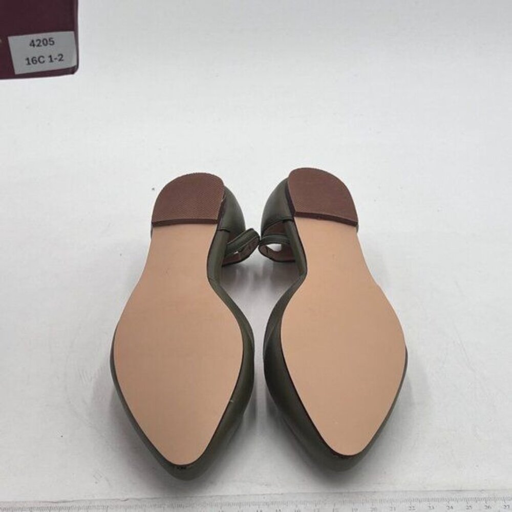 YDN Olive Ankle Strap D'Orsay Pointed Toe Ballet Flats Slip-on Walking Shoes - Picture 6 of 9